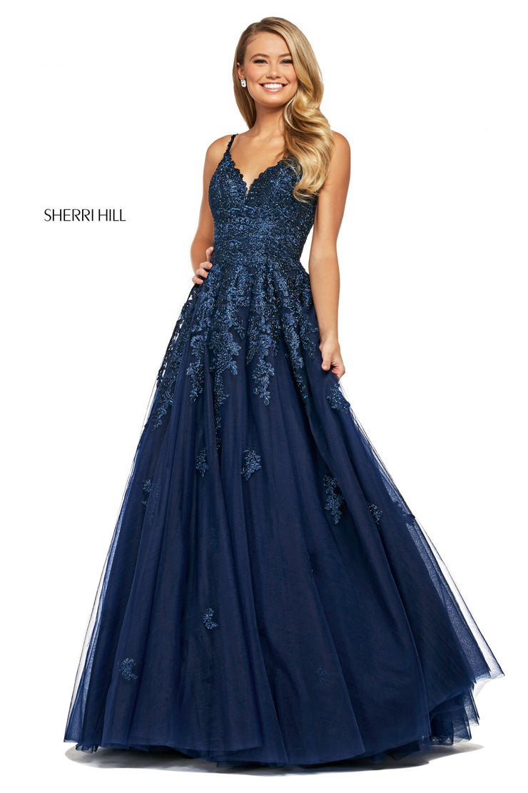 Sherri Hill Prom Grad Evening Dress 53481-Gemini Bridal Prom Tuxedo Centre