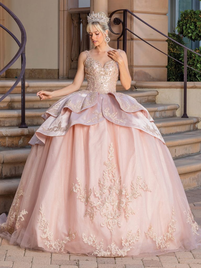 Red Quinceanera Dresses Elegant Rose Gold Ball Gown With Detachable Long Sleeves And Train American Stride Red Quinceanera Dresses Elegant Rose Gold Ball Gown With Detachable Long Sleeves And Train American Stride