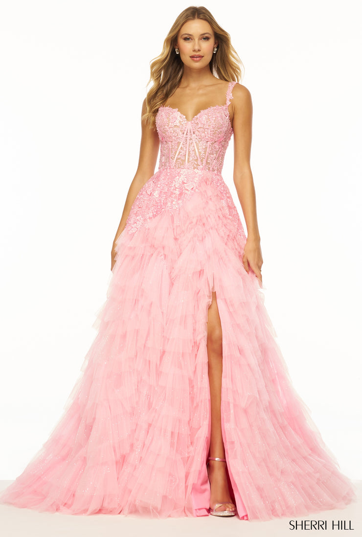 Sherri Hill Prom Grad Evening Dress 56070-Gemini Bridal Prom Tuxedo Centre