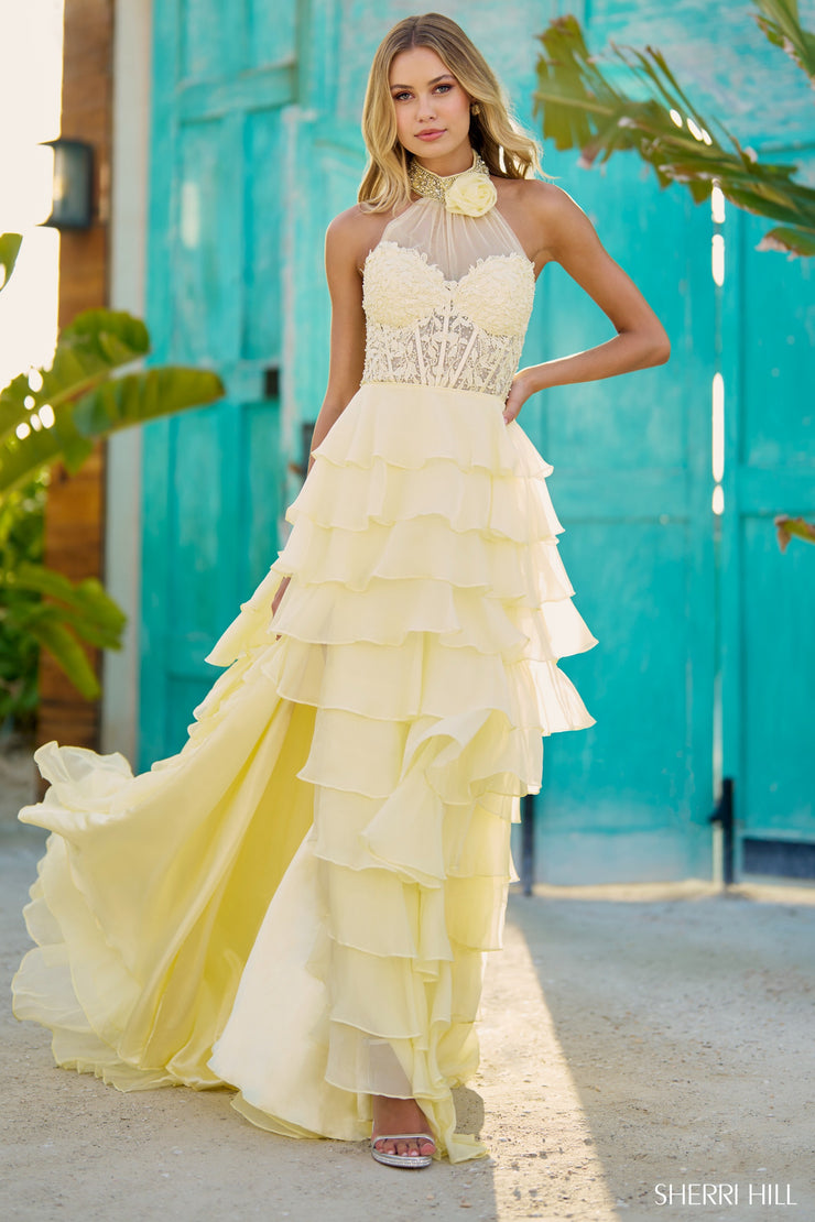 Sherri Hill Prom Grad Evening Dress 56083-Gemini Bridal Prom Tuxedo Centre