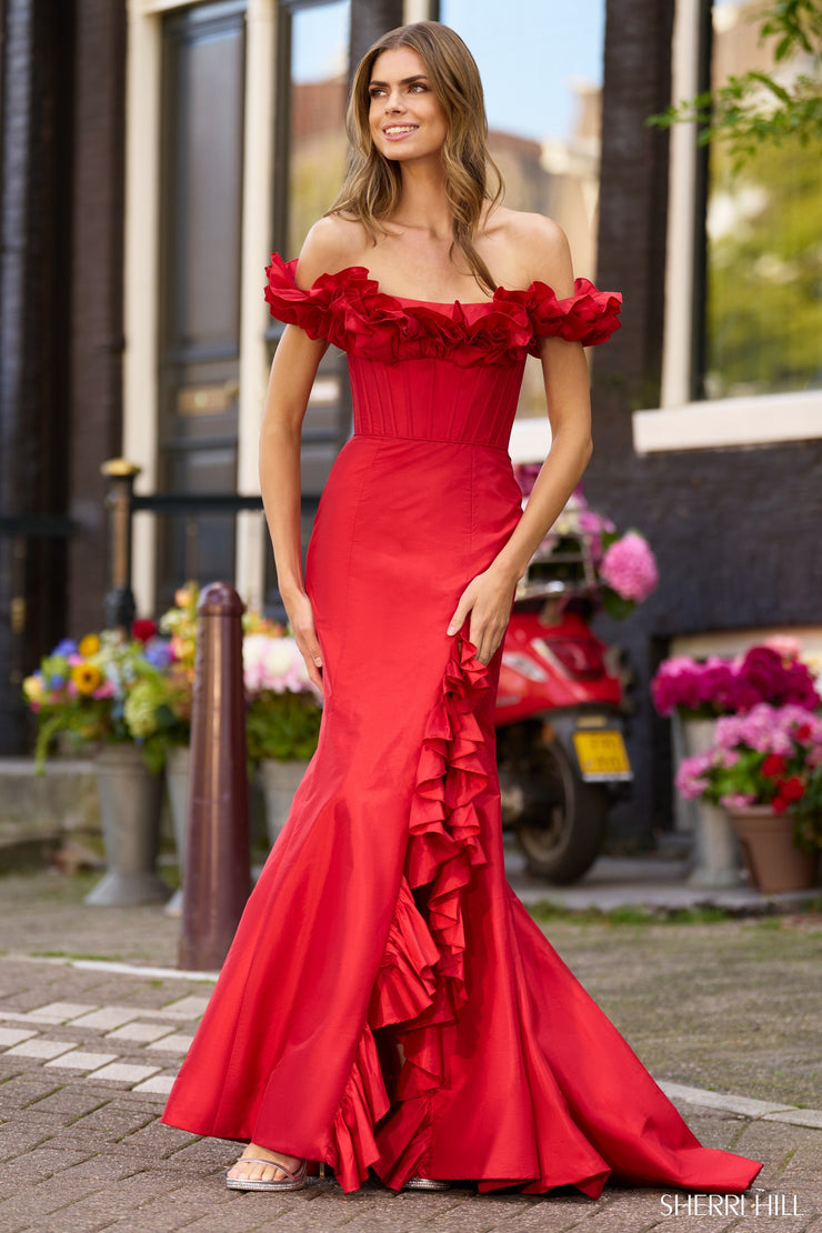 Sherri Hill Prom Grad Evening Dress 56240-Gemini Bridal Prom Tuxedo Centre