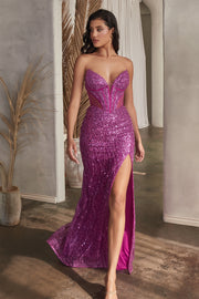 Ladivine CD0227 - Prom Dress-Gemini Bridal Prom Tuxedo Centre