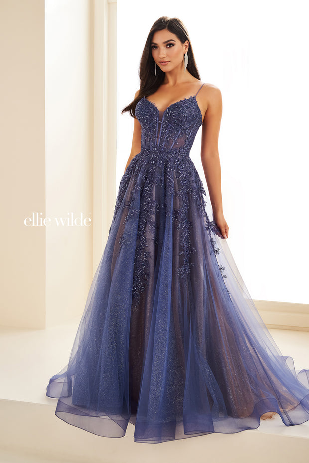 Ellie Wilde Bridal Gown EW34036W-Gemini Bridal Prom Tuxedo Centre