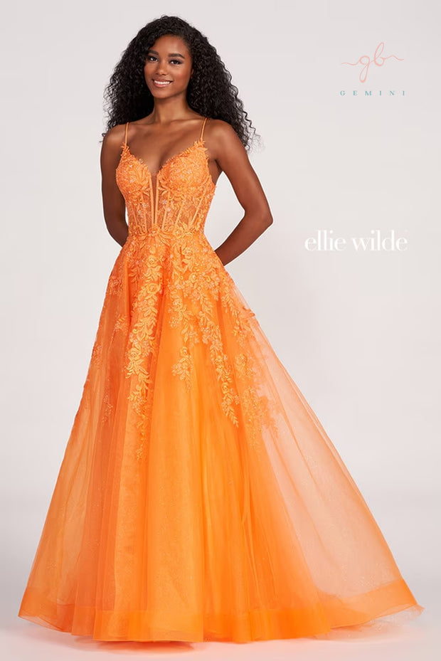 Ellie Wilde Bridal Gown EW34036W-Gemini Bridal Prom Tuxedo Centre