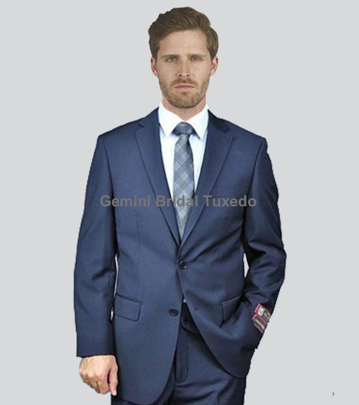Modern Navy Suit Blazer/Pant-Gemini Bridal Prom Tuxedo Centre