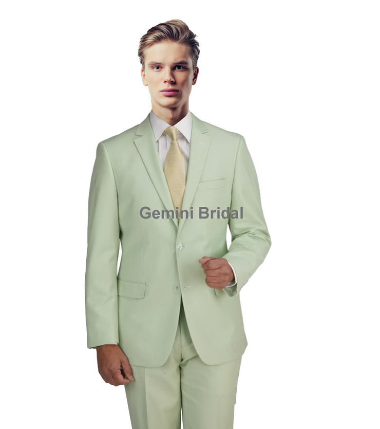 Slim Sage Suit Blazer/Pant-Gemini Bridal Prom Tuxedo Centre