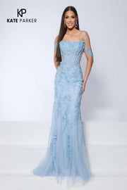 beaded periwinkle prom dress Sweetheart Neck Beaded Periwinkle Prom Dresses A Line Pageant Dresses for Junior APD3422 main image 0