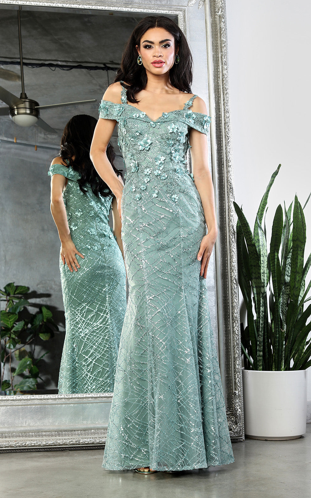 Deuxieme Classe AMOR/アムール RIVIERA GOWN Cinderella Divine J852 Shimmering Floral Corset Ball Gown