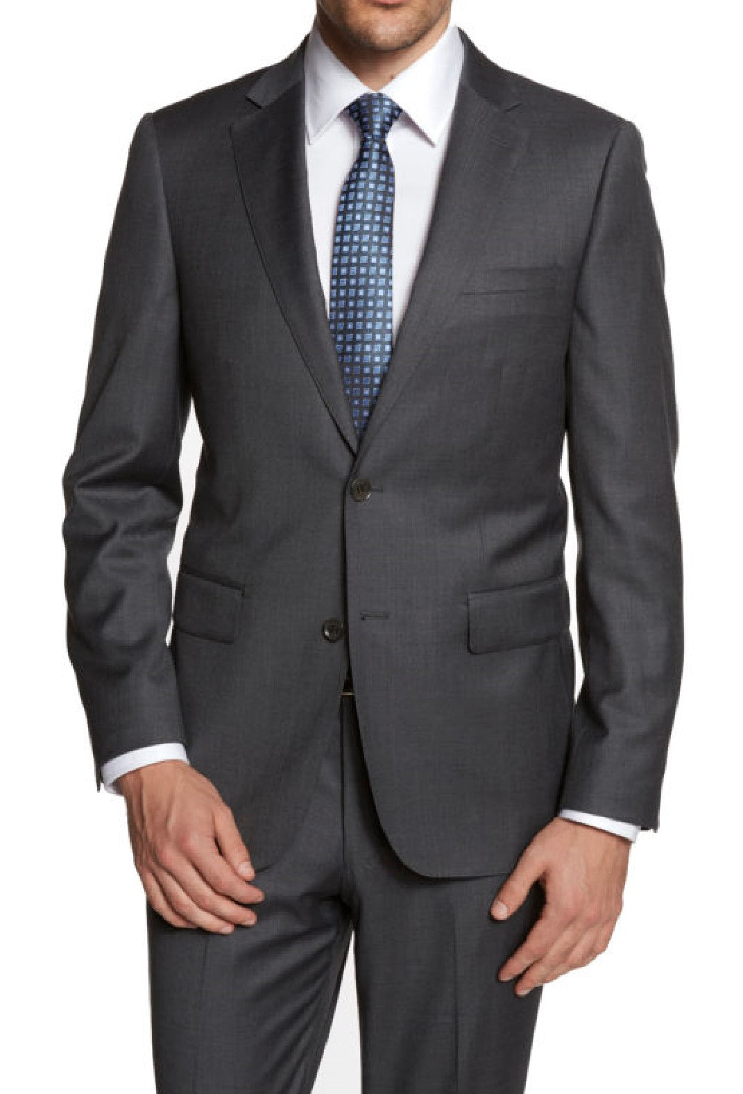 CHARCOAL NOTCH LAPEL SUIT 102346 – Gemini Bridal