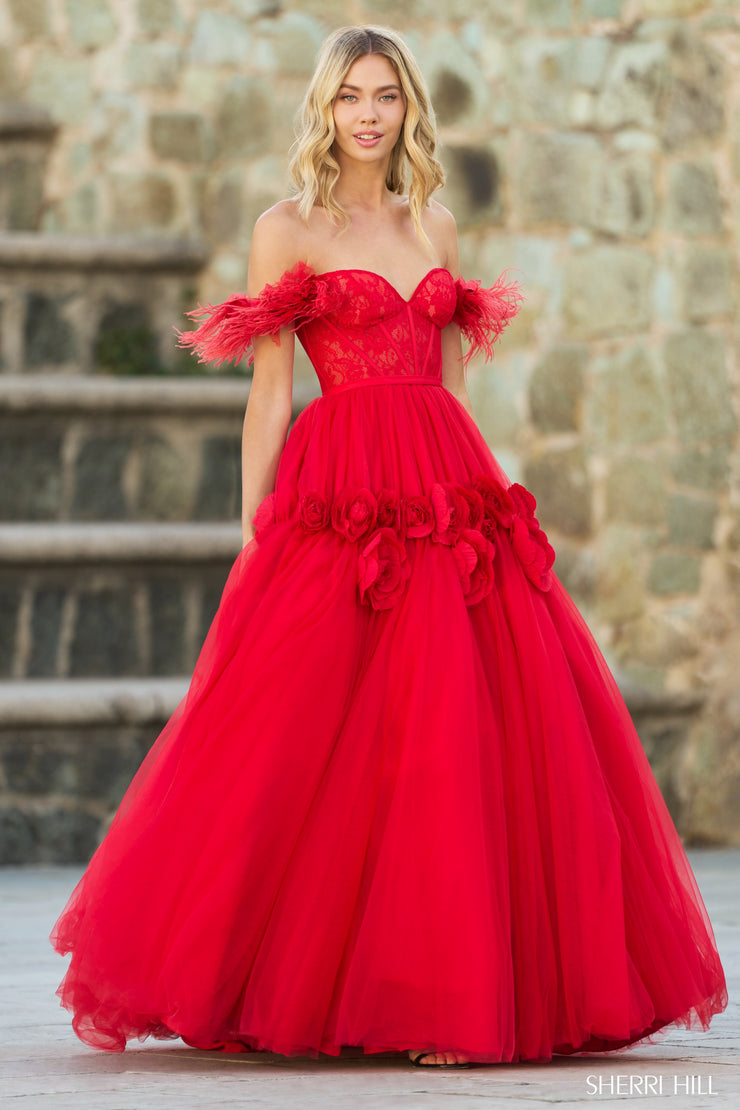 Sherri Hill Prom Grad Evening Dress 55429-Gemini Bridal Prom Tuxedo Centre