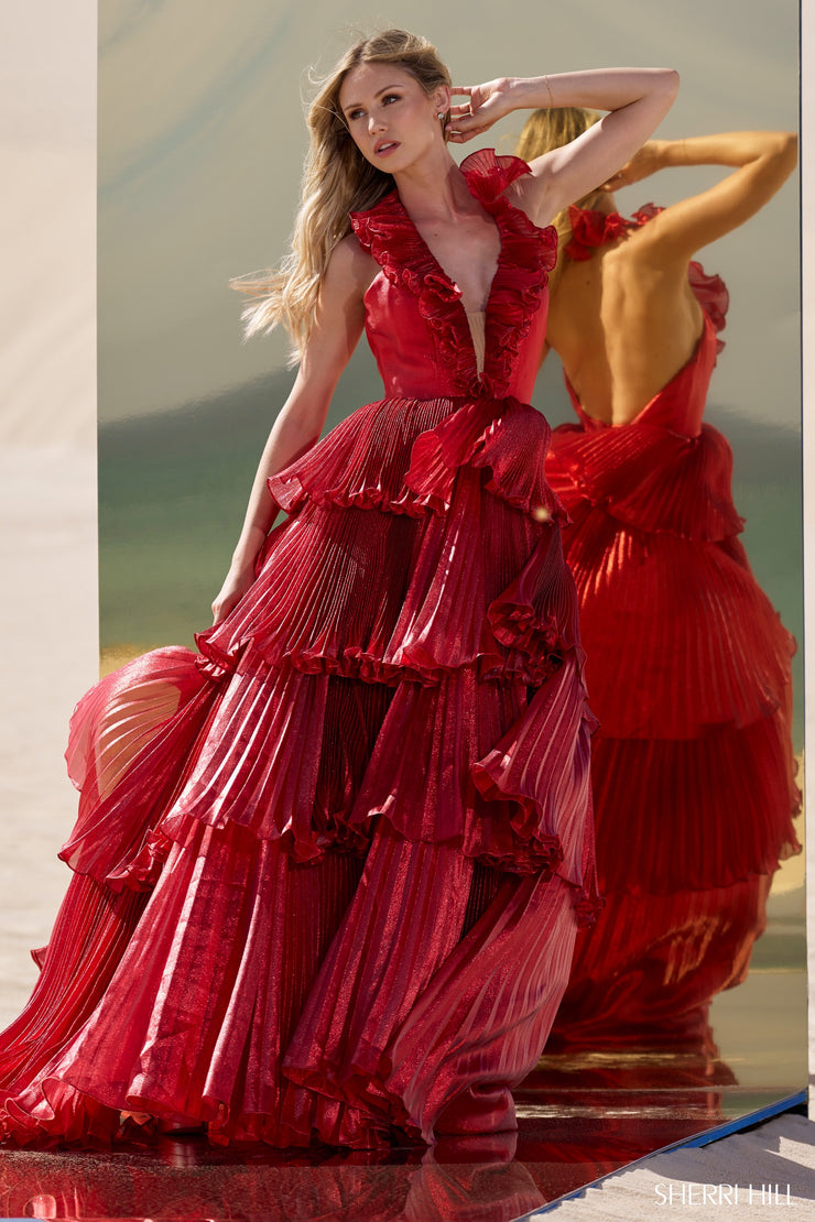 Sherri Hill Prom Dress 56801A 000-6-Gemini Bridal Prom Tuxedo Centre