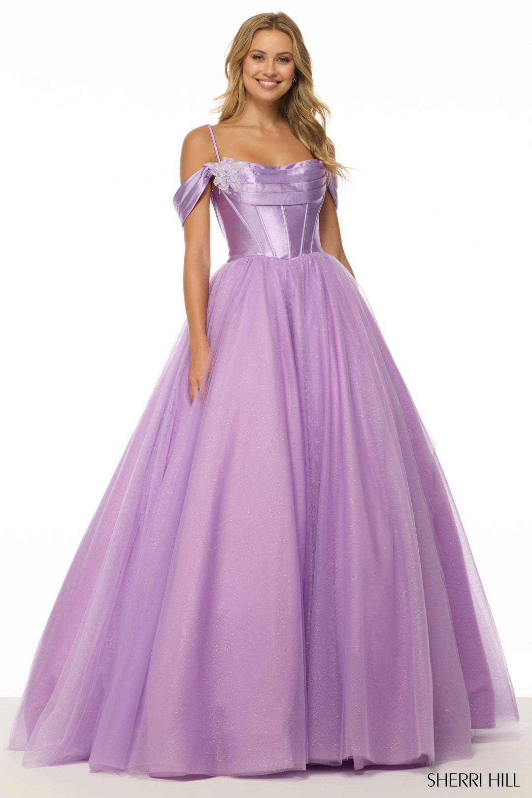 fitted lace wedding dress Sherri Hill 55522 Dress | Sherri Hill Dresses