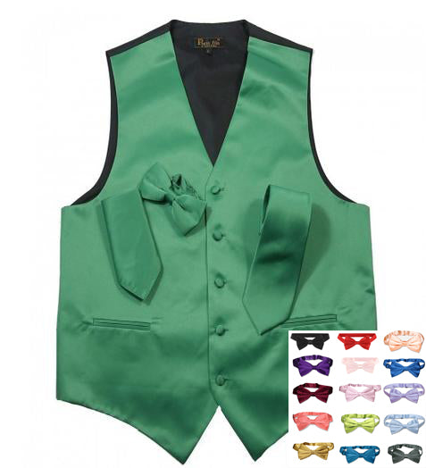 PARTY COLOR THEME VEST AND TIE SET 102375-Gemini Bridal Prom Tuxedo Centre