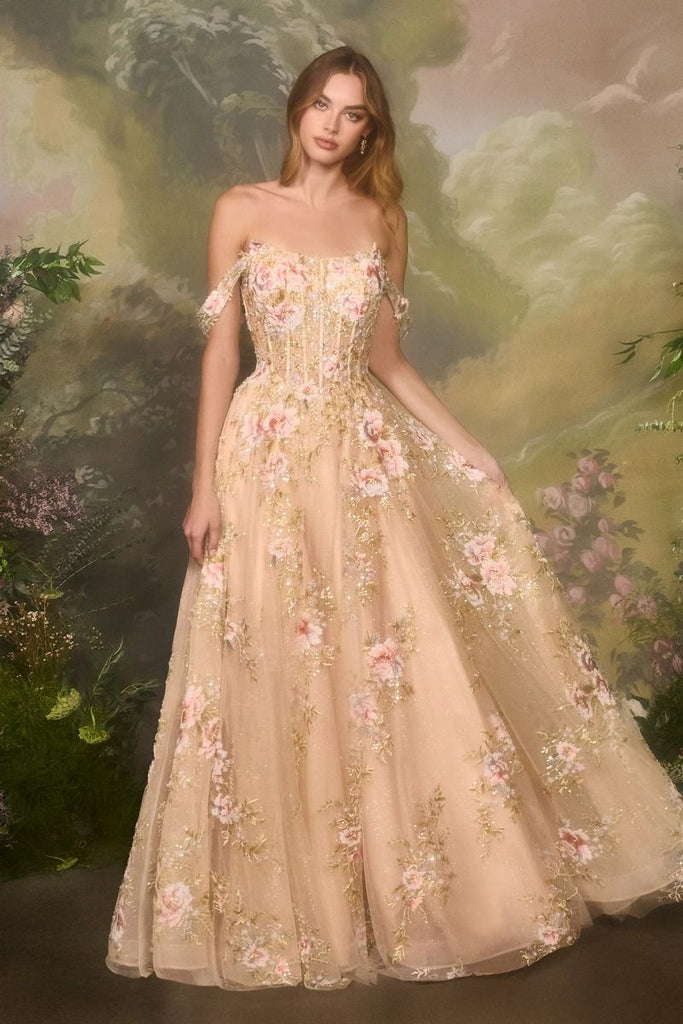 ユナ661　KEINARITASAND DRESSベージュ Andrea & Leo Couture A1480 – Gemini Bridal