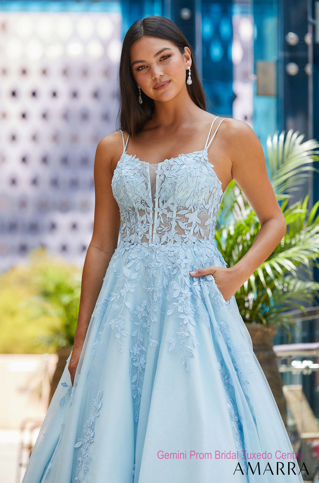 Amarra 88609 BRIGHT PINK SOLD OUT – Gemini Bridal