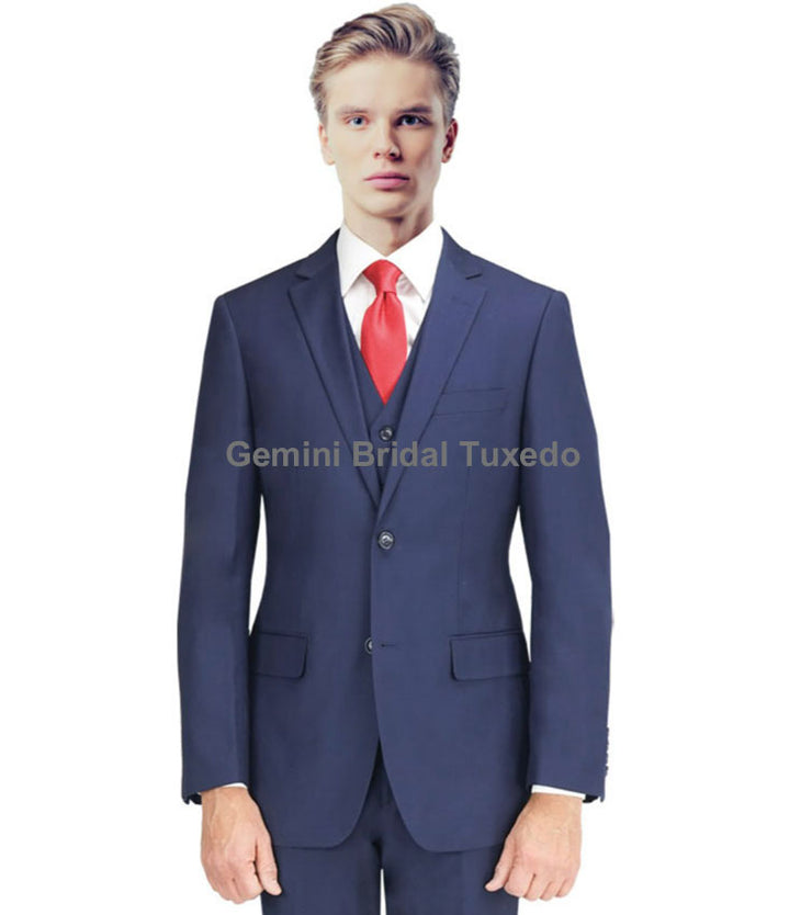Slim Navy Suit Blazer/Pant-Gemini Bridal Prom Tuxedo Centre
