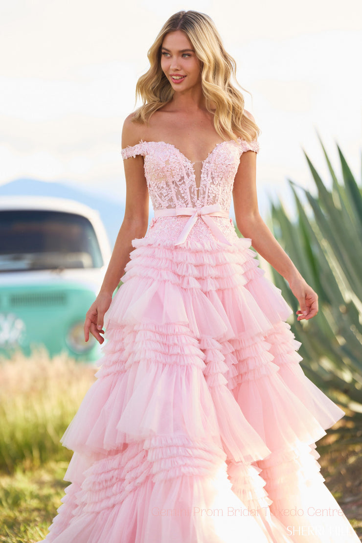 Sherri Hill Prom Grad Evening Dress 55309A 000-8-Gemini Bridal Prom Tuxedo Centre