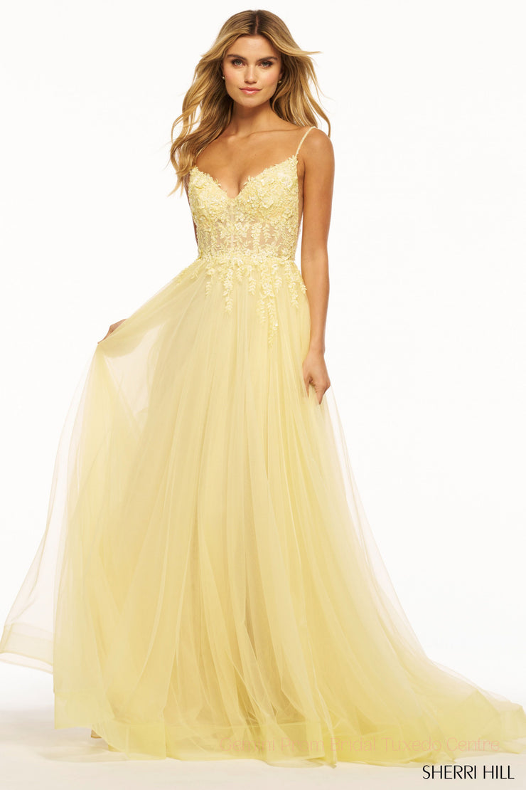 Sherri Hill Prom Grad Evening Dress 55998-Gemini Bridal Prom Tuxedo Centre