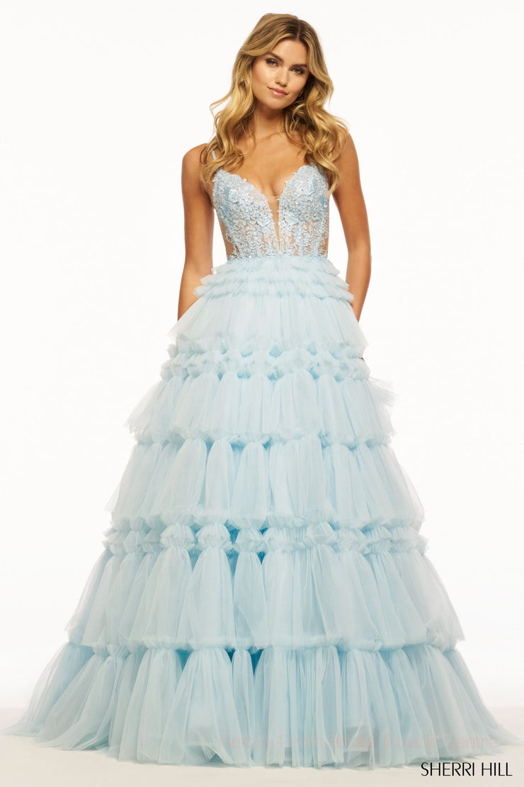 Sherri Hill Prom Grad Evening Dress 56102B 10-18-Gemini Bridal Prom Tuxedo Centre