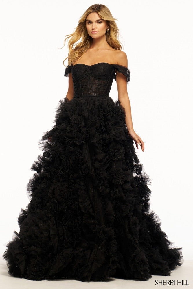 Sherri Hill Prom Grad Evening Dress 55438-Gemini Bridal Prom Tuxedo Centre