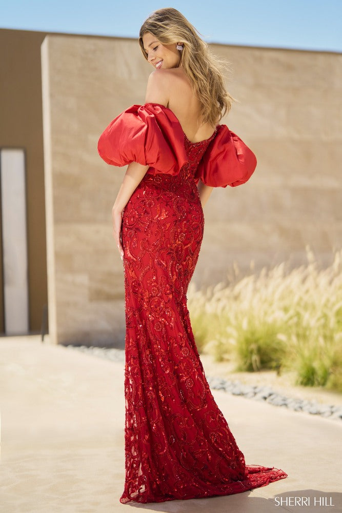 Sherri Hill Prom Grad Evening Dress 55646-Gemini Bridal Prom Tuxedo Centre