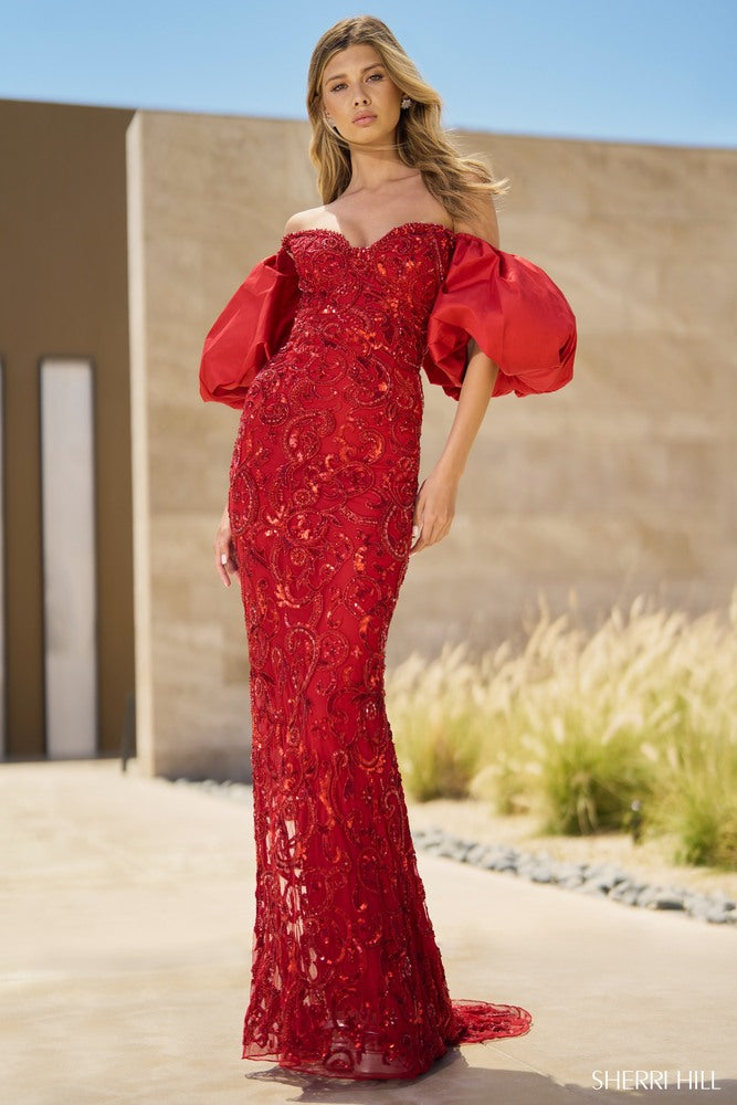 Sherri Hill Prom Grad Evening Dress 55646-Gemini Bridal Prom Tuxedo Centre