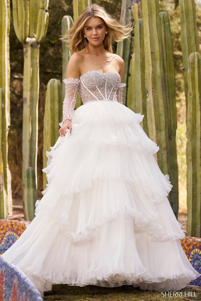 Sherri Hill Prom Grad Evening Dress 55648-Gemini Bridal Prom Tuxedo Centre
