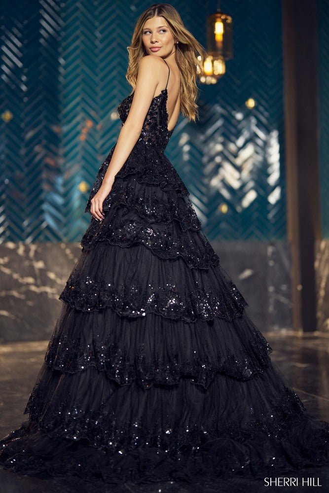 Sherri Hill Prom Grad Evening Dress 55925-C-Gemini Bridal Prom Tuxedo Centre