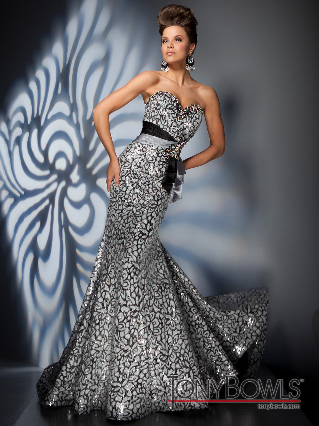 fitted lace wedding dress TONY BOWLS TBE21271 – Gemini Bridal