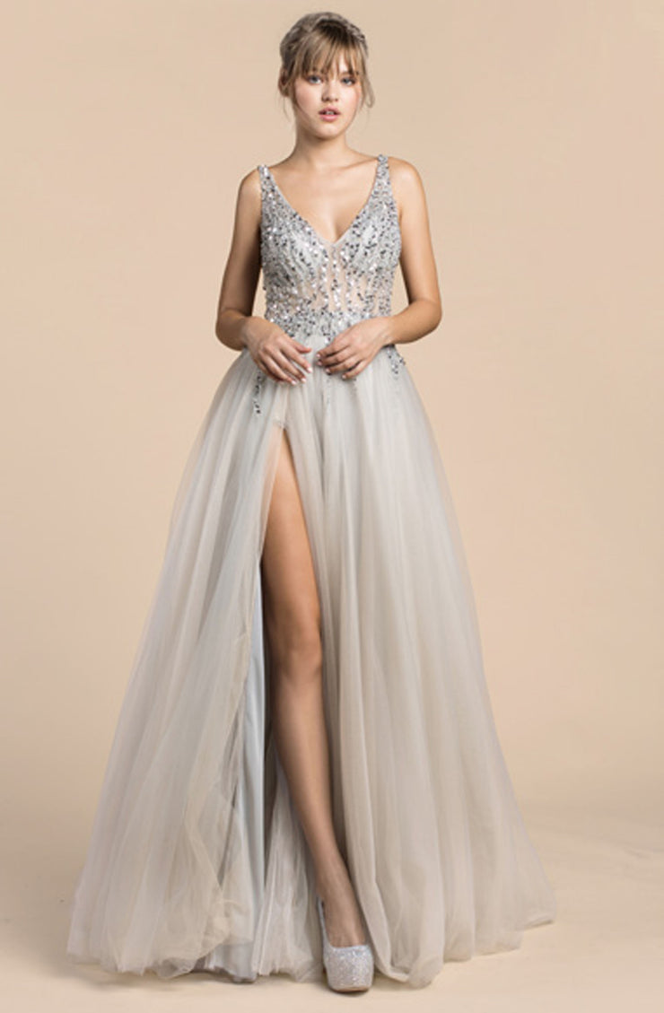 Andrea & Leo Couture A0391-Gemini Bridal Prom Tuxedo Centre