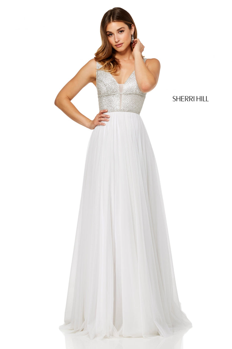 Sherri Hill Prom Grad Evening Dress 52463-Gemini Bridal Prom Tuxedo Centre