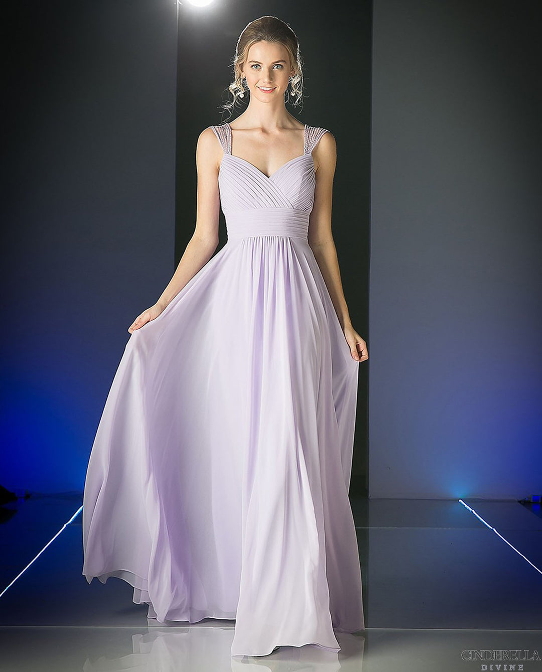 green emerald velvet dress CDS439 | FITTED DRESS – Ladivine by Cinderella Divine main image 1