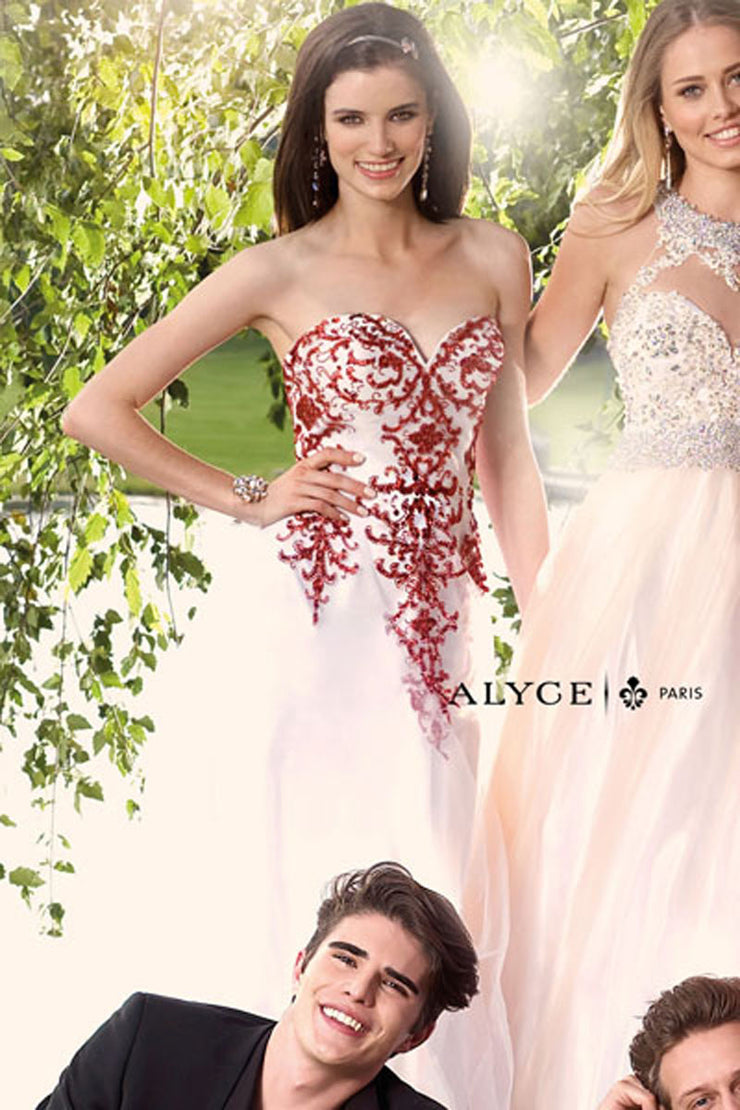ALYCE PARIS 6345-Gemini Bridal Prom Tuxedo Centre