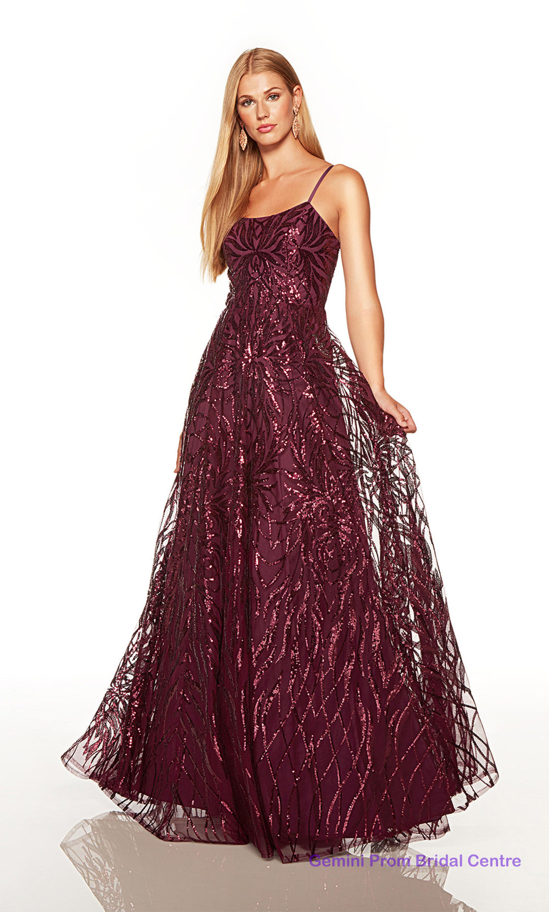 black cherry prom dress