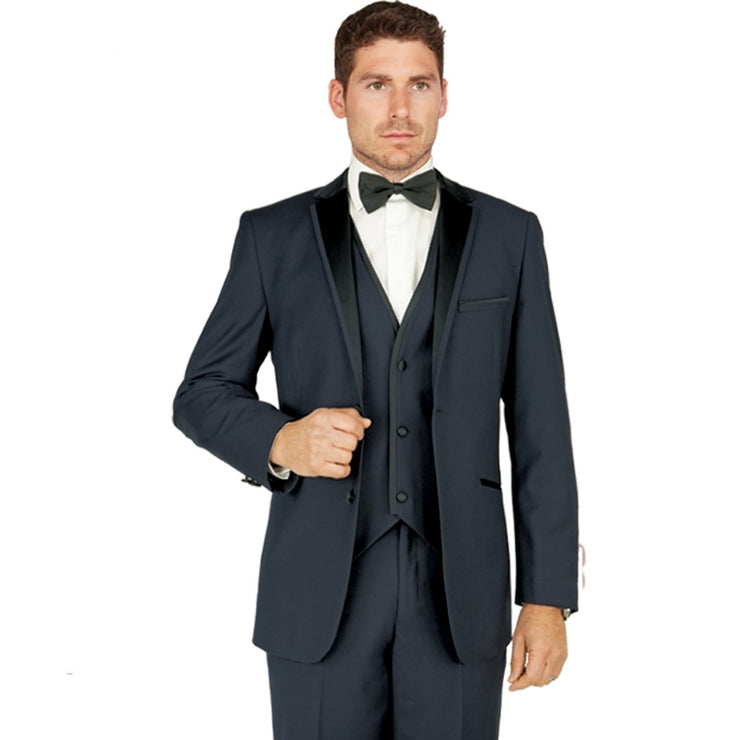 Black Two Button Tuxedo-Gemini Bridal Prom Tuxedo Centre