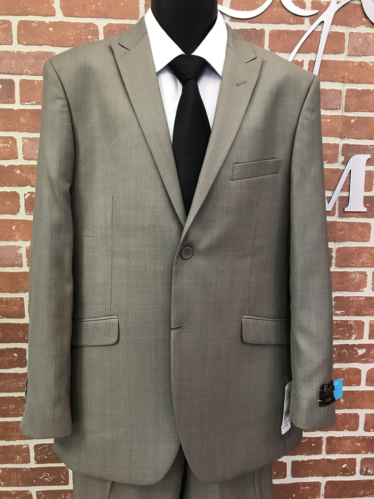 Slim Suit - 2PC Set Grey-Gemini Bridal Prom Tuxedo Centre