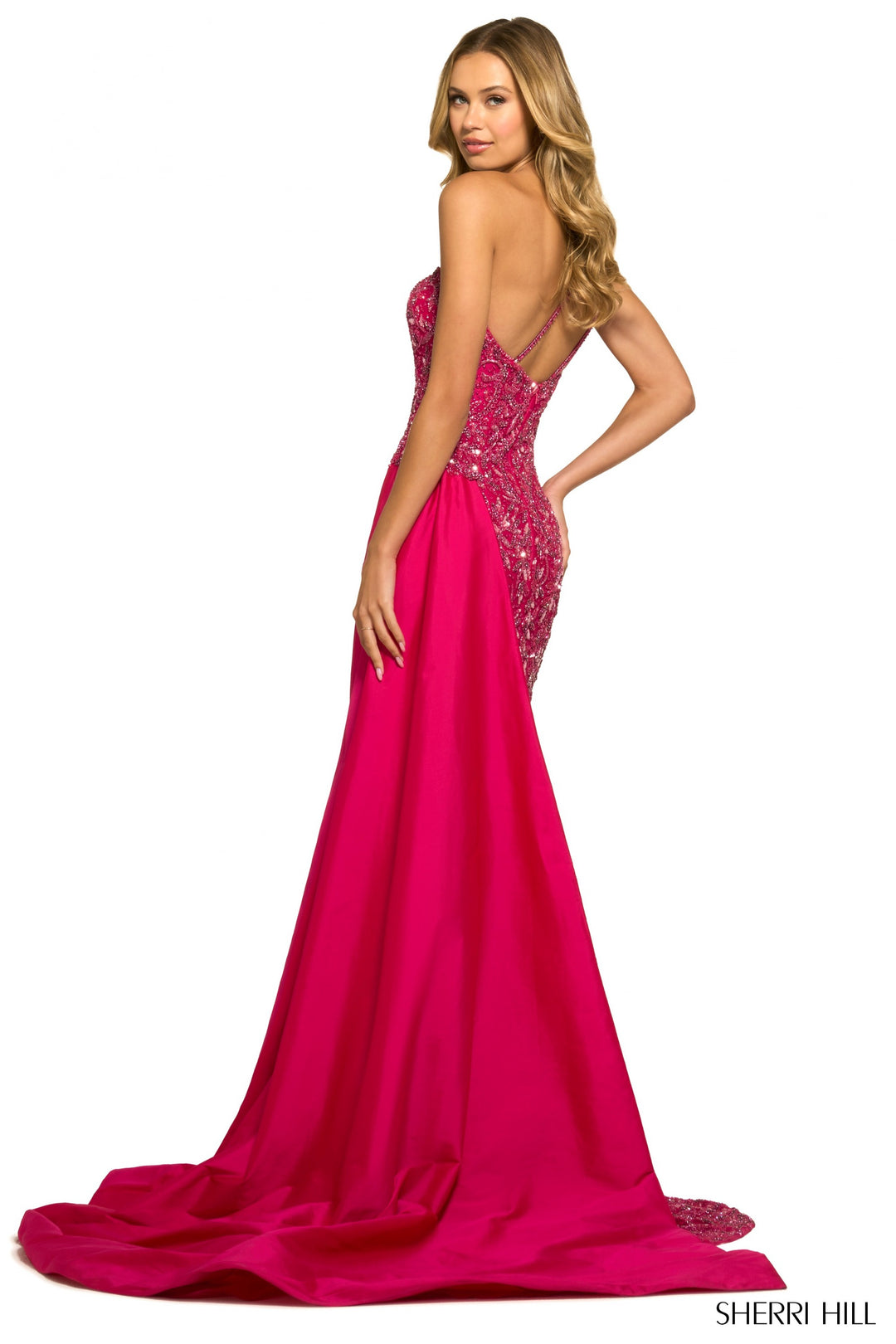 strapless open back dress Sherri Hill 55450 – Gemini Bridal