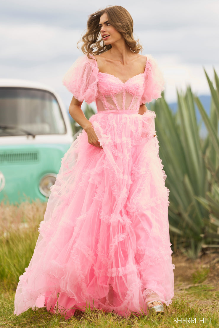 Sherri Hill Prom Grad Evening Dress 55558-Gemini Bridal Prom Tuxedo Centre