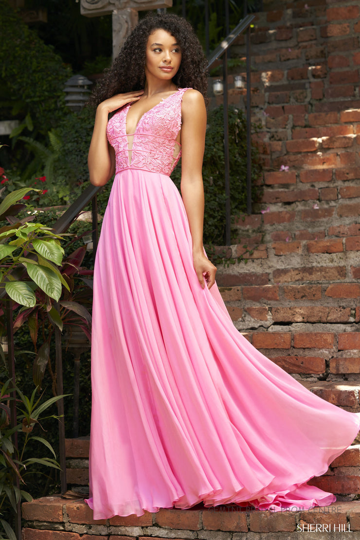 Sherri Hill Prom Grad Evening Dress 54861-B-Gemini Bridal Prom Tuxedo Centre