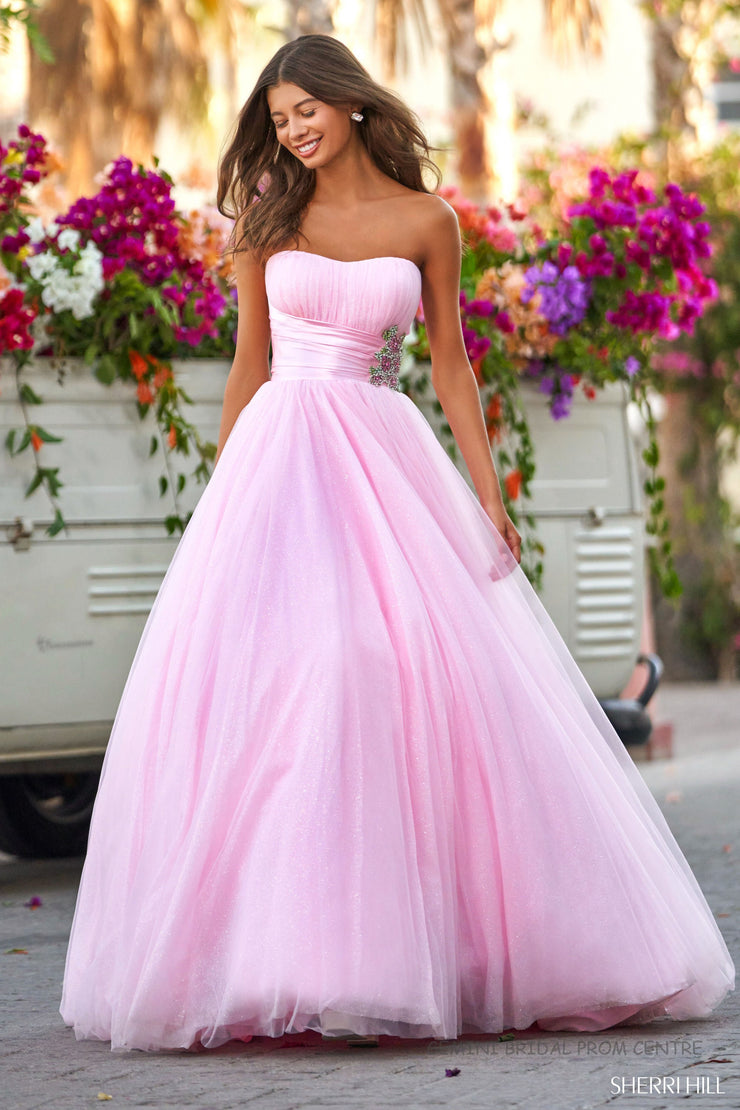 Sherri Hill Prom Grad Evening Dress 55004-A-Gemini Bridal Prom Tuxedo Centre