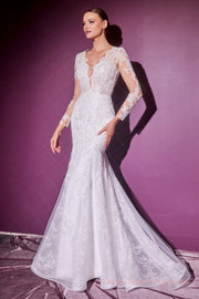 LAYERED LACE MERMAID BRIDAL GOWN 31CD951W-Gemini Bridal Prom Tuxedo Centre