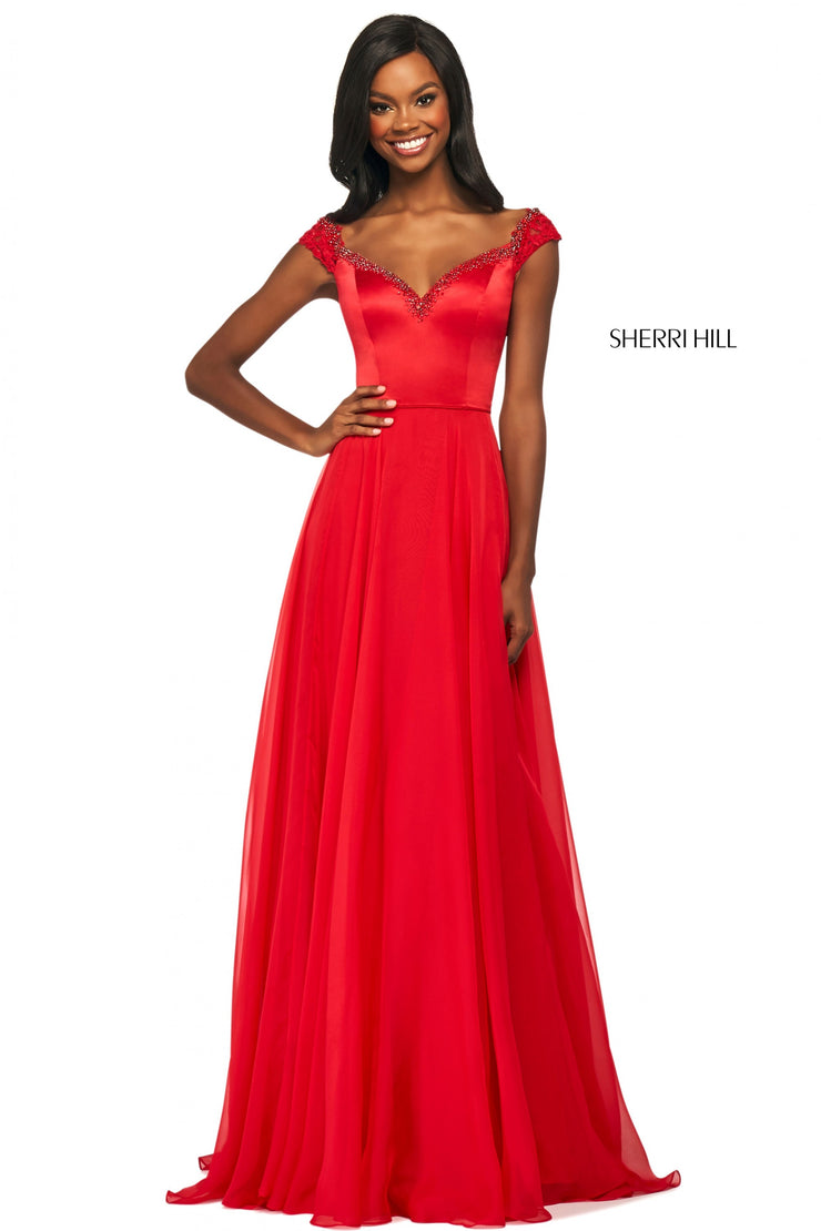 Sherri Hill Prom Grad Evening Dress 53549B-Gemini Bridal Prom Tuxedo Centre