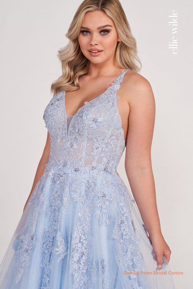 Ellie Wilde Prom Dress EW34123-Gemini Bridal Prom Tuxedo Centre